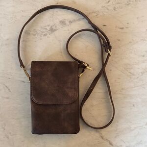 Brown Leather Crossbody Bag